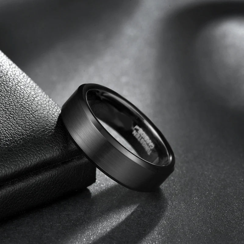 Black Customizable Wedding Band