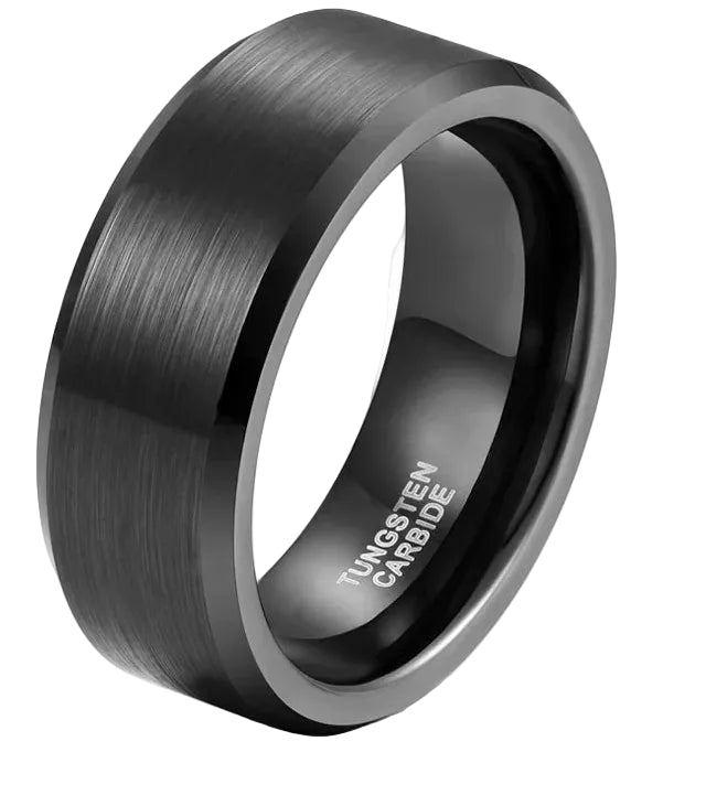 Black Customizable Wedding Band