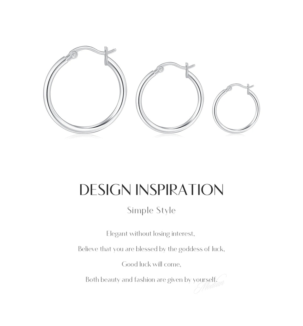 18K Hoop Earrings