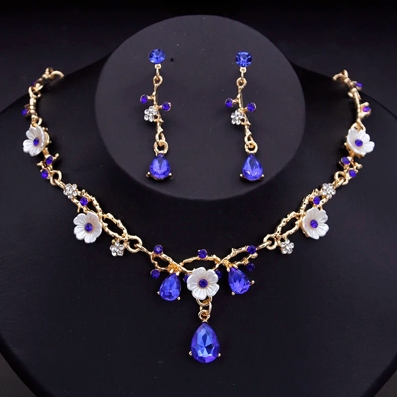 Flower Jewelry Set