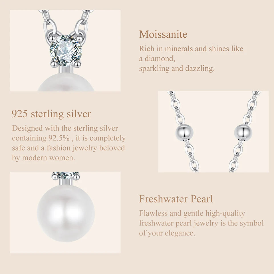 Moissanite & Pearl Necklace