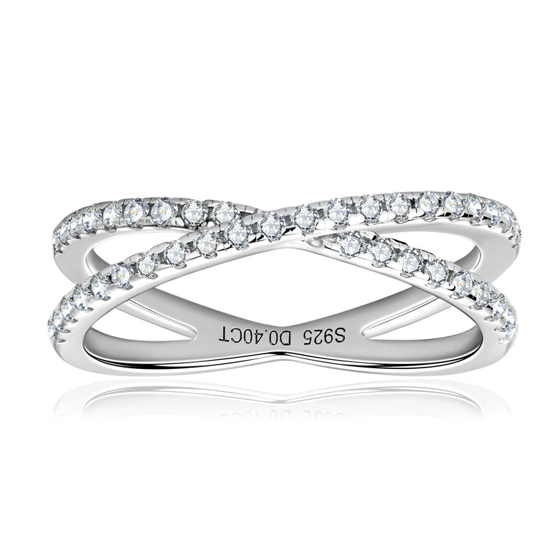 Moissanite Cross Ring