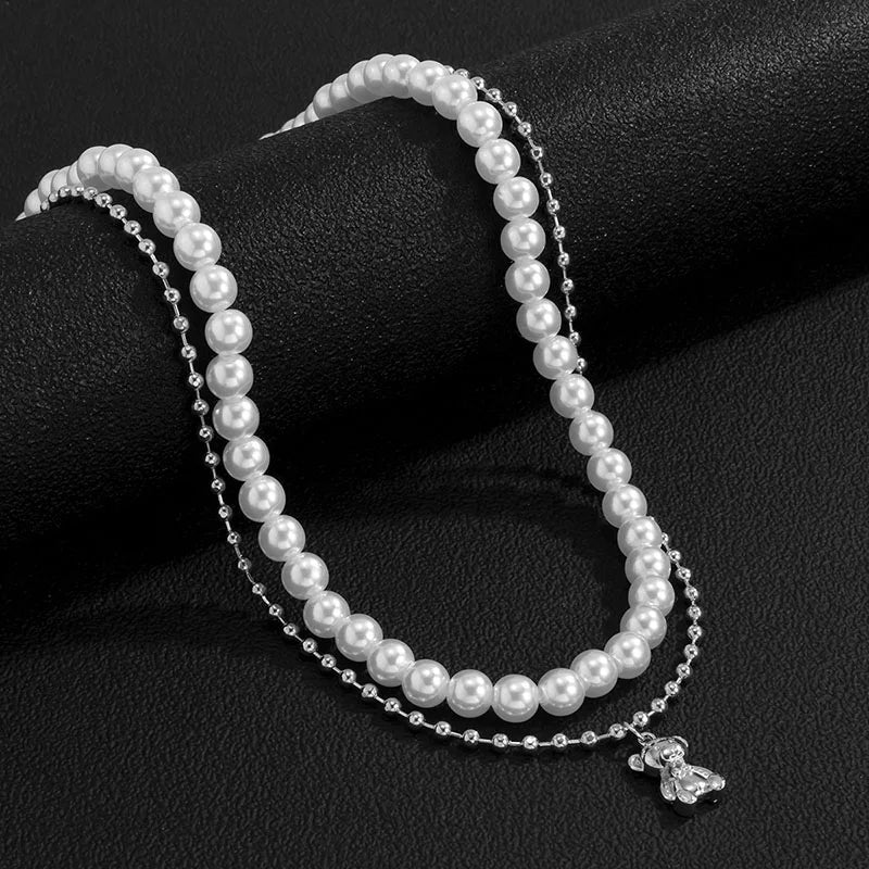 Mens Pearl Necklace