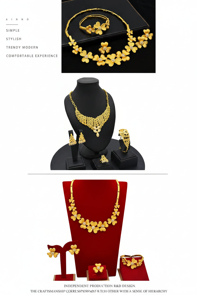 Gold Luxury Necklace Set