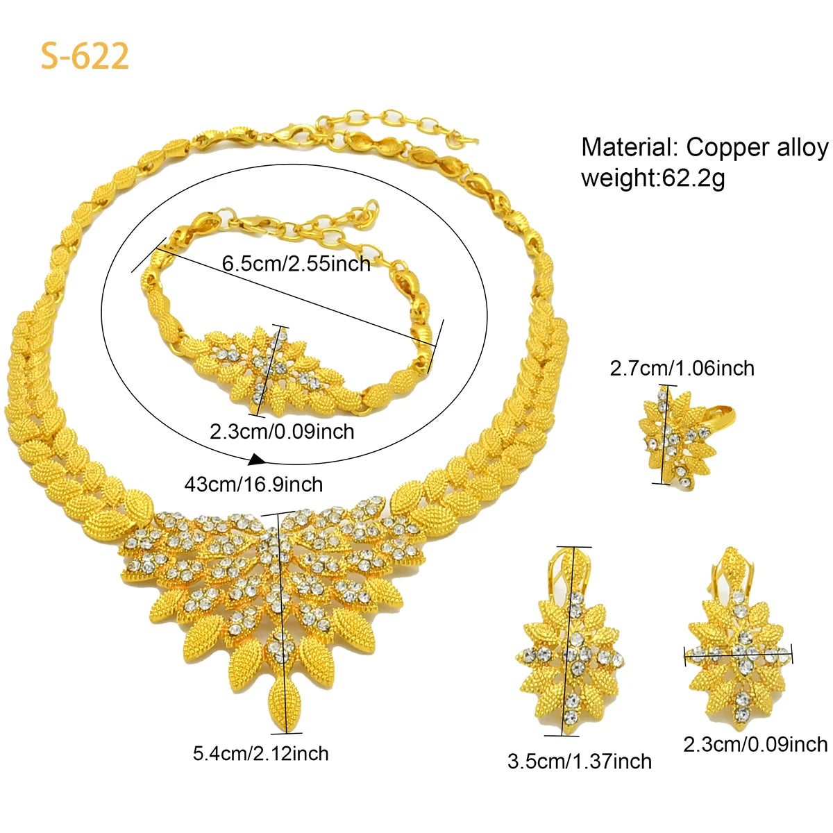 Gold Luxury Necklace Set