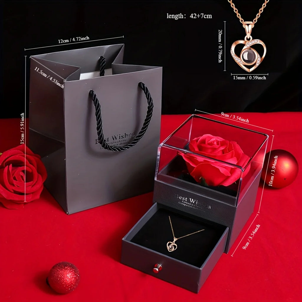 Heart Necklace Gift Set