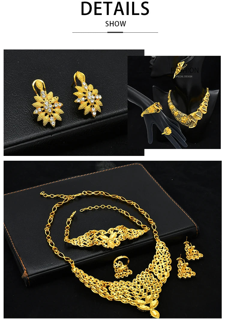 Gold Luxury Necklace Set