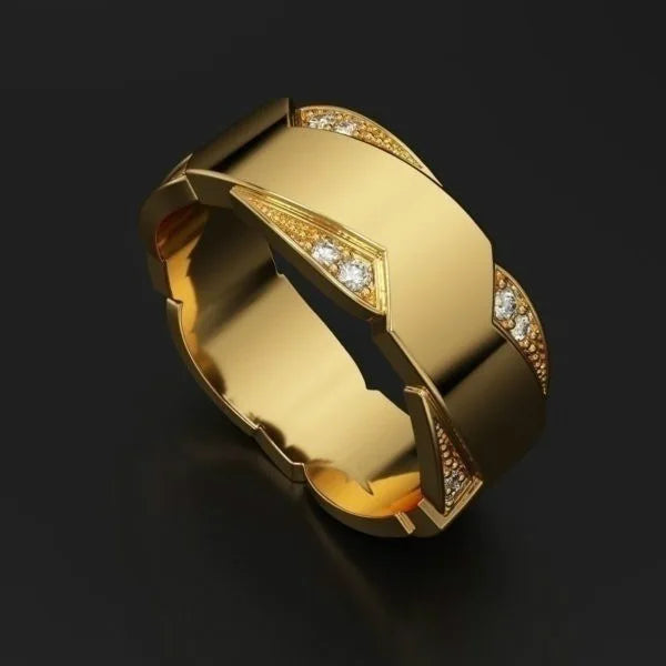 14K Gold Ring Mens Ring