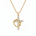 Sparkling Cross Pendant Necklace