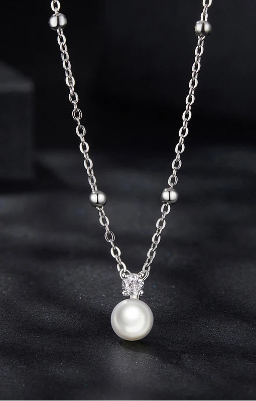 Moissanite & Pearl Necklace