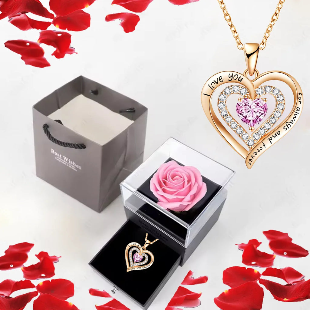 Heart Necklace Gift Set