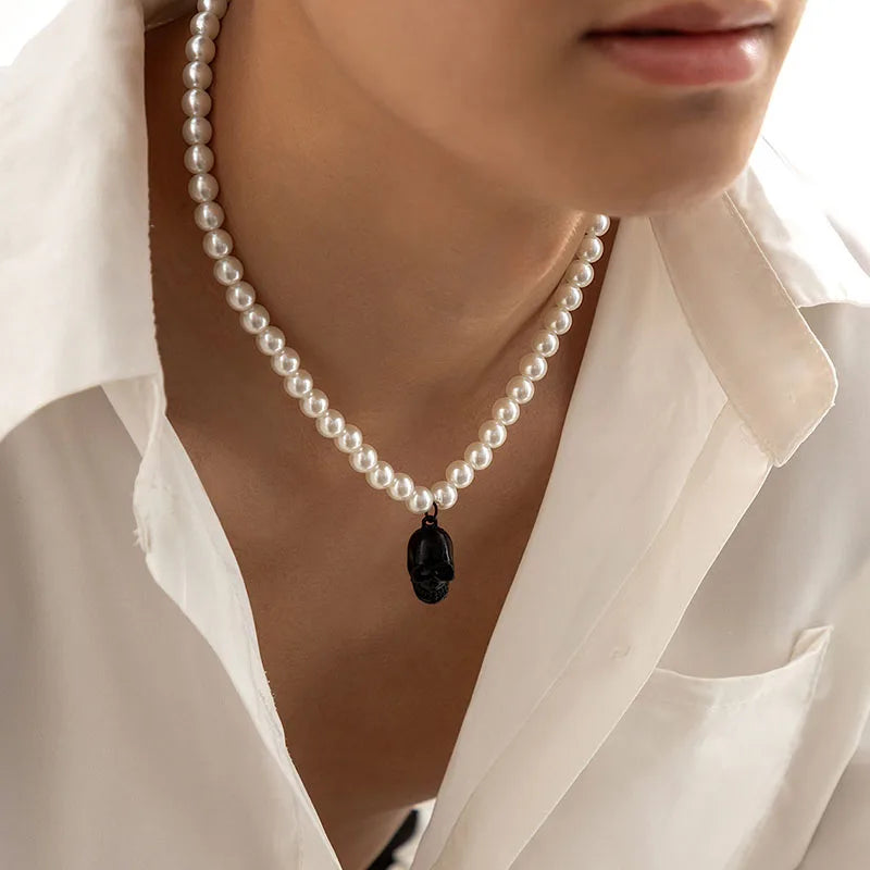 Mens Pearl Necklace