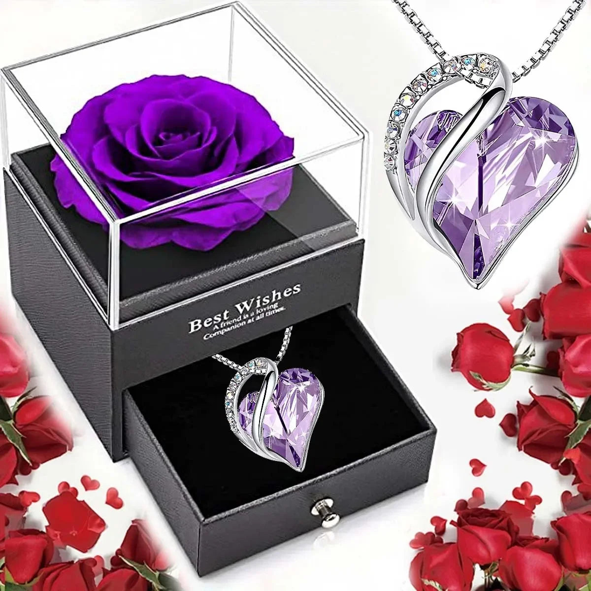Heart Necklace Gift Set