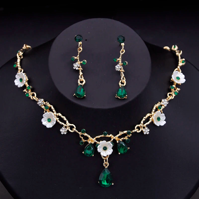 Flower Jewelry Set