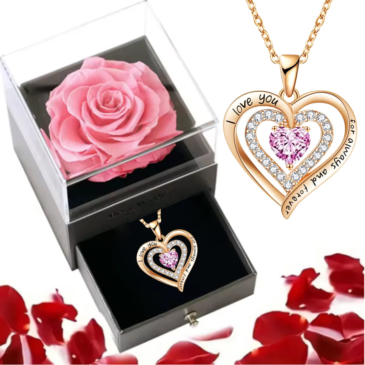 Heart Necklace Gift Set