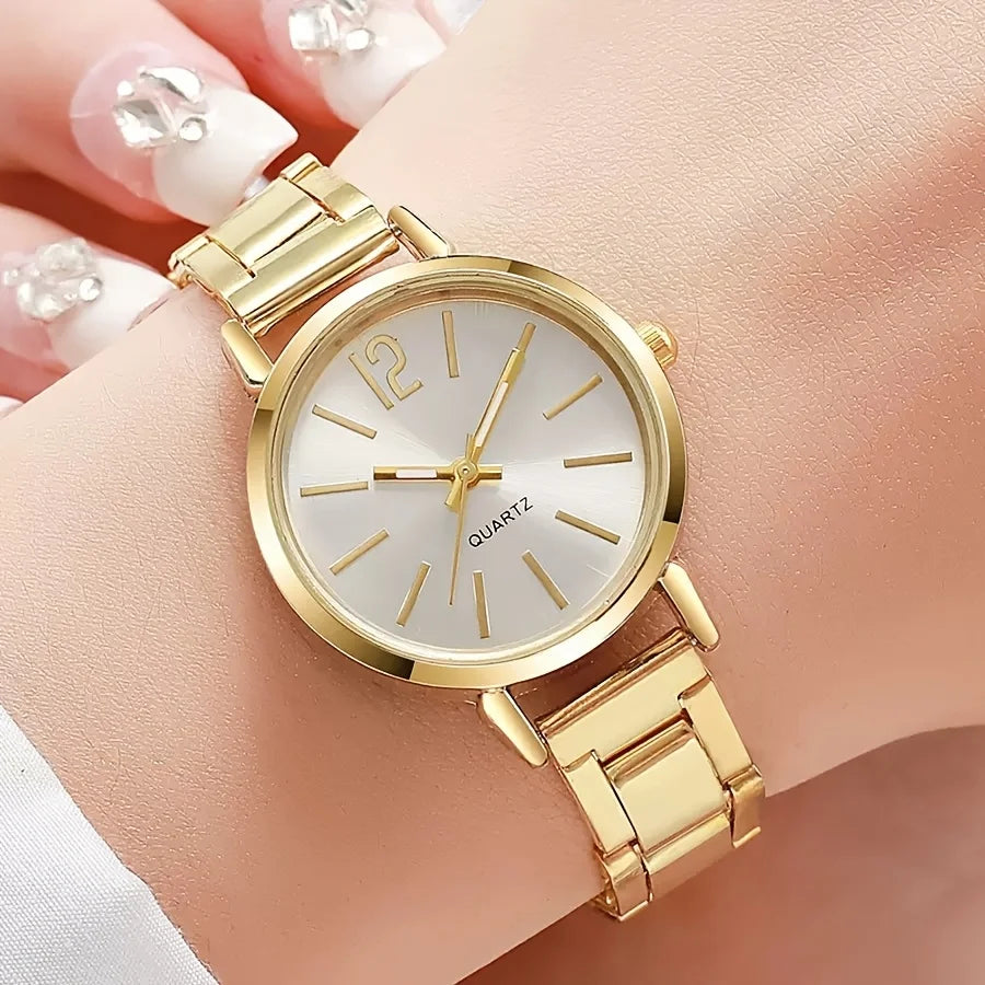 Gold Quartz Jewelry Set