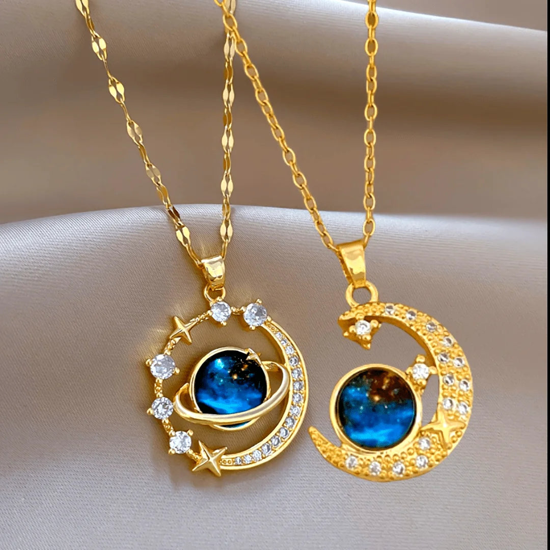 Sun & Moon Pendant Necklace