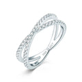Moissanite Cross Ring
