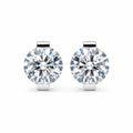 Round Moissanite Stud Earrings
