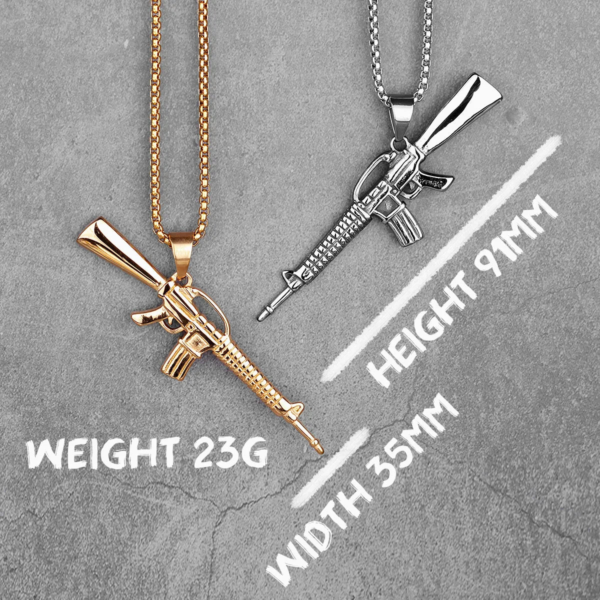 Machine Gun Necklaces