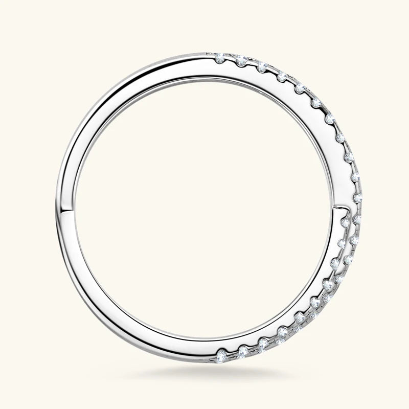 Moissanite Cross Ring