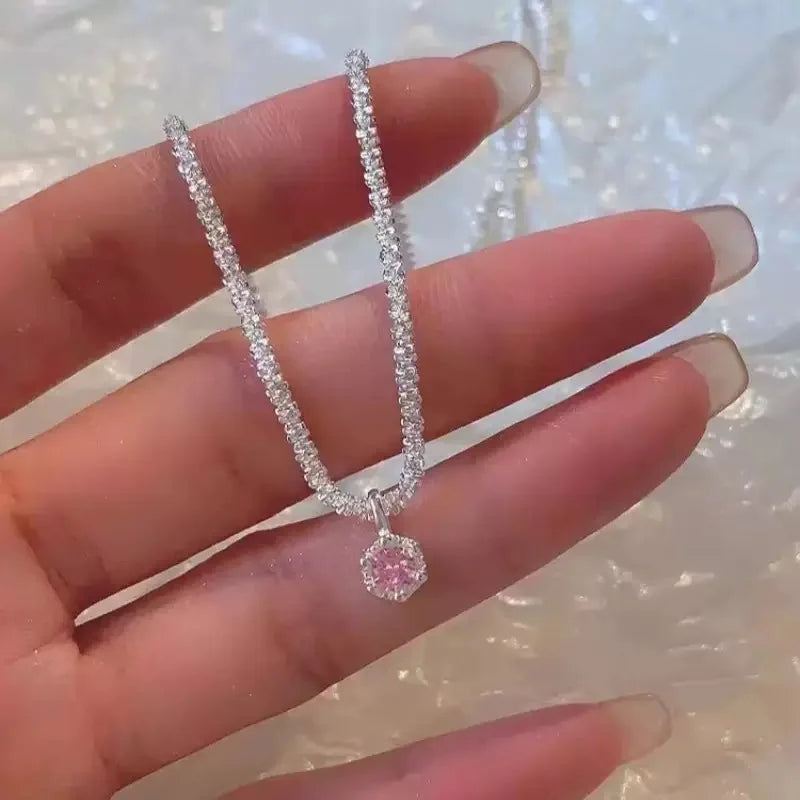 Zircon Pendant Necklace