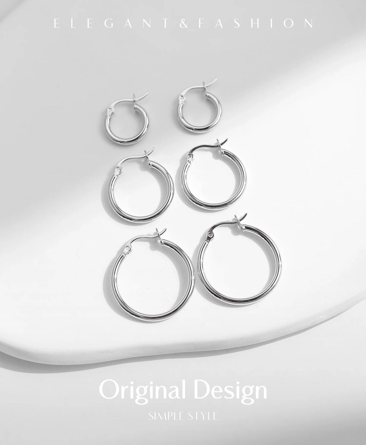 18K Hoop Earrings