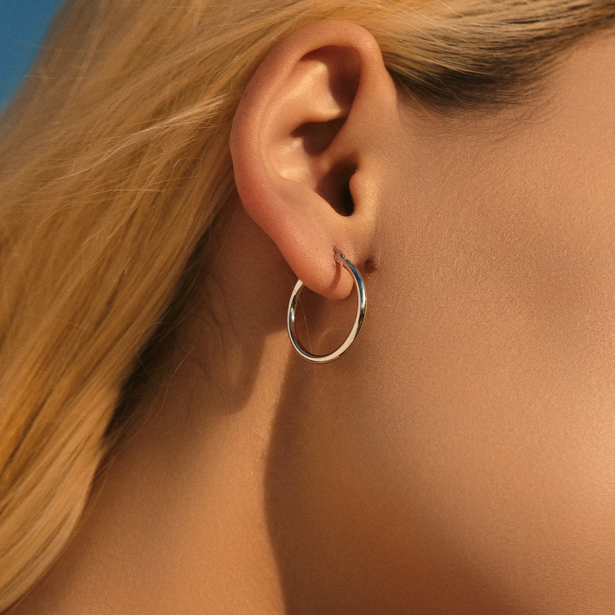 18K Hoop Earrings