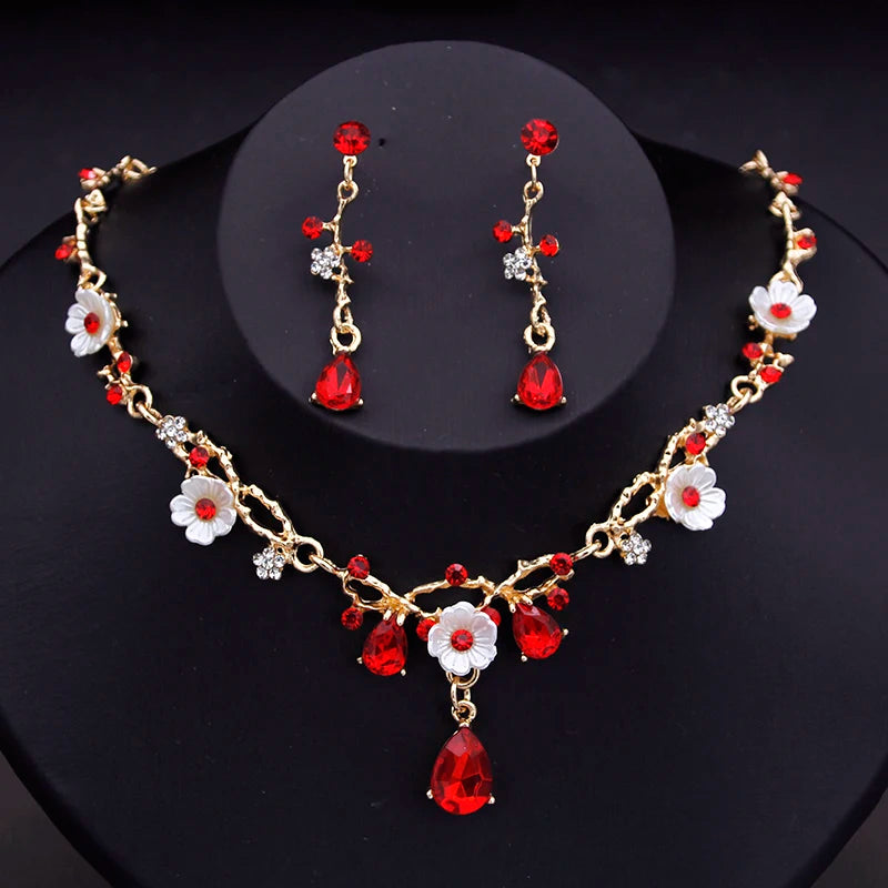 Flower Jewelry Set