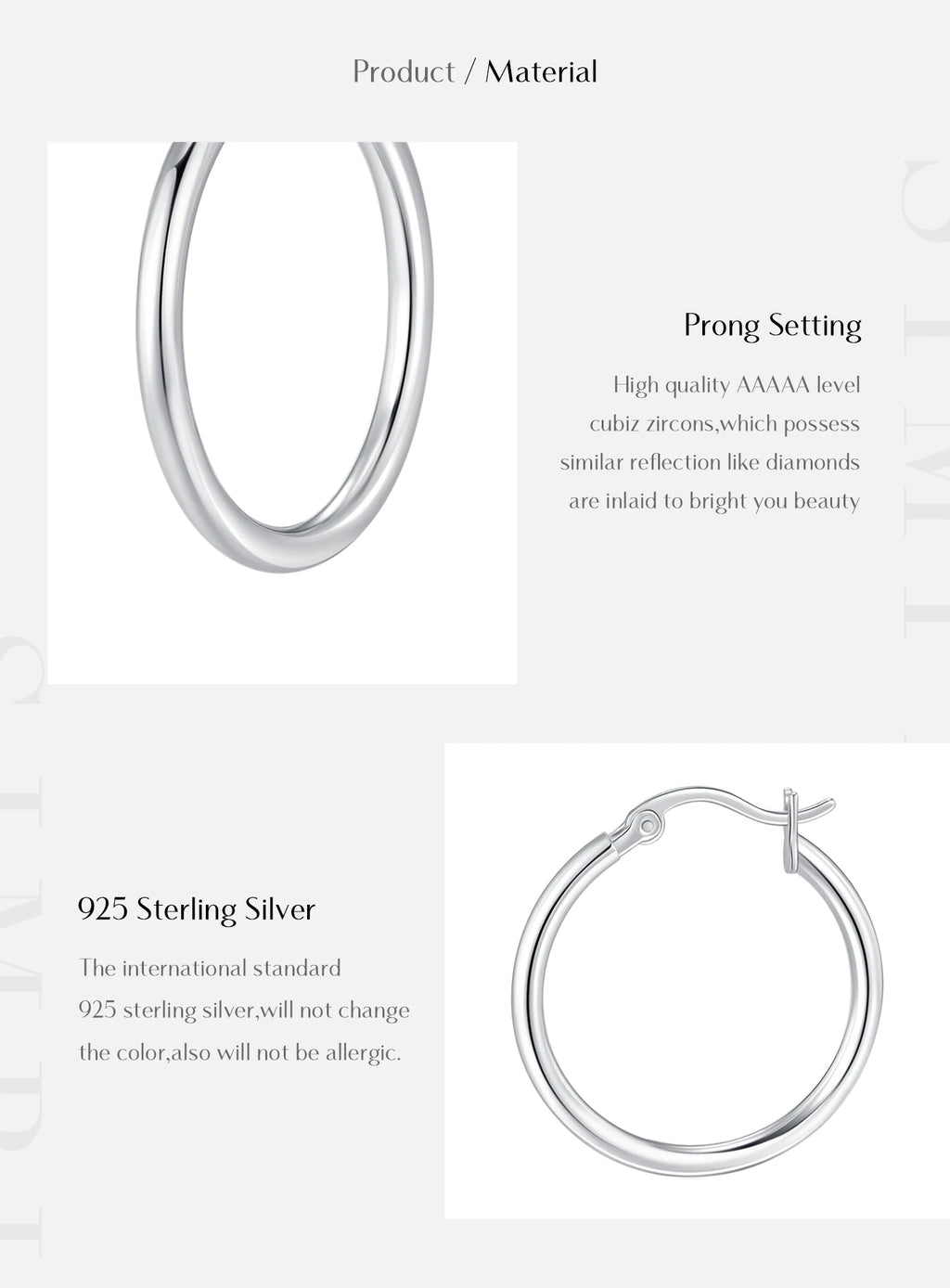 18K Hoop Earrings