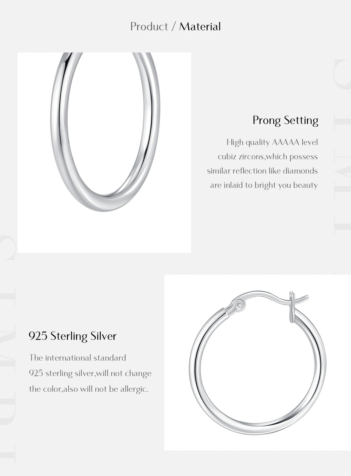 18K Hoop Earrings