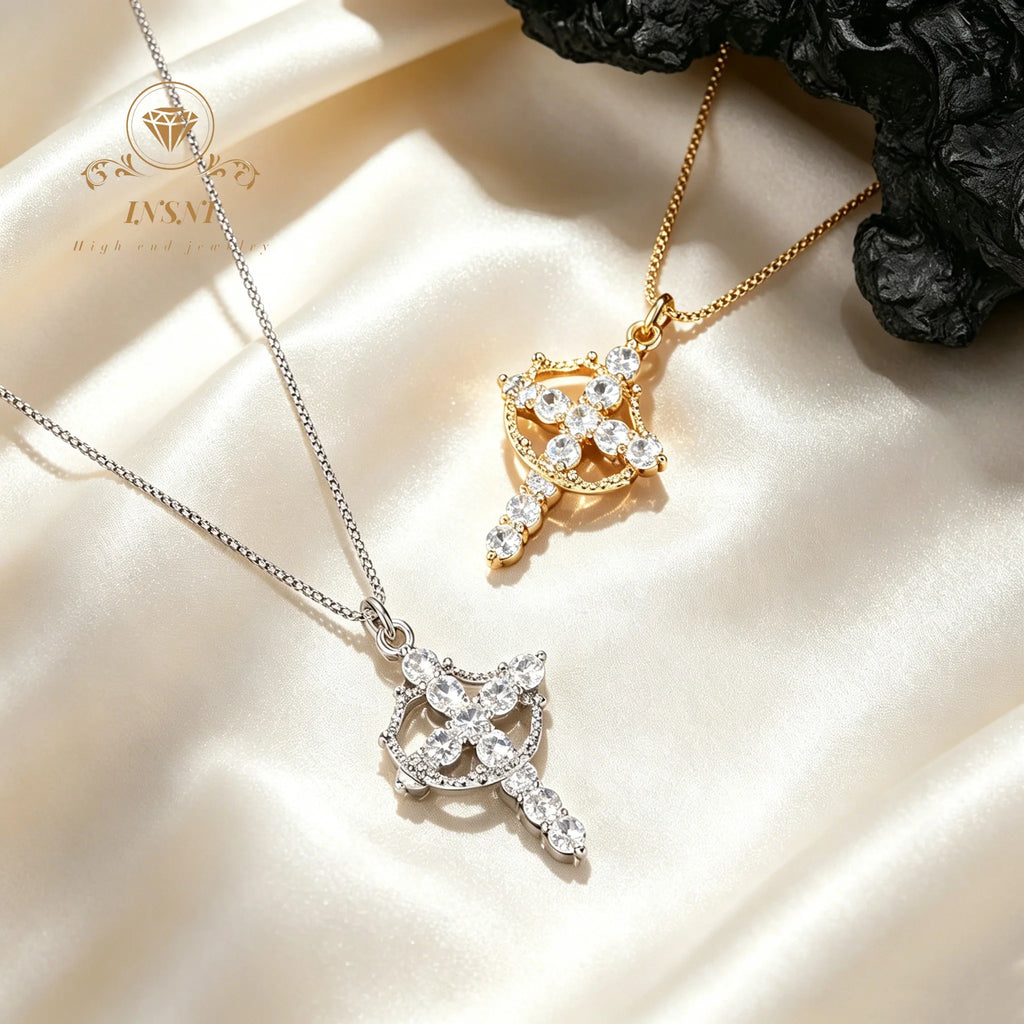 Sparkling Cross Pendant Necklace