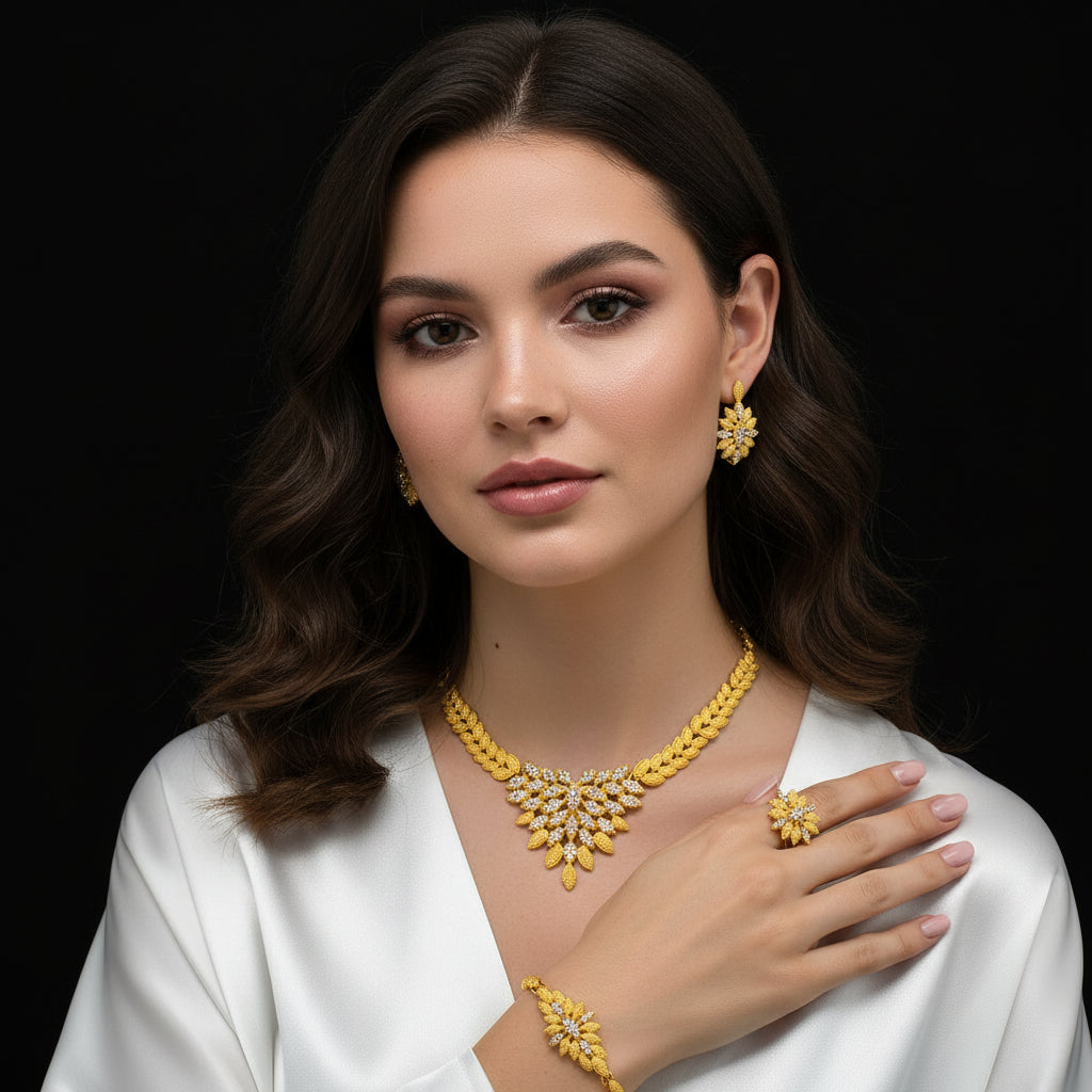 Gold Luxury Necklace Set