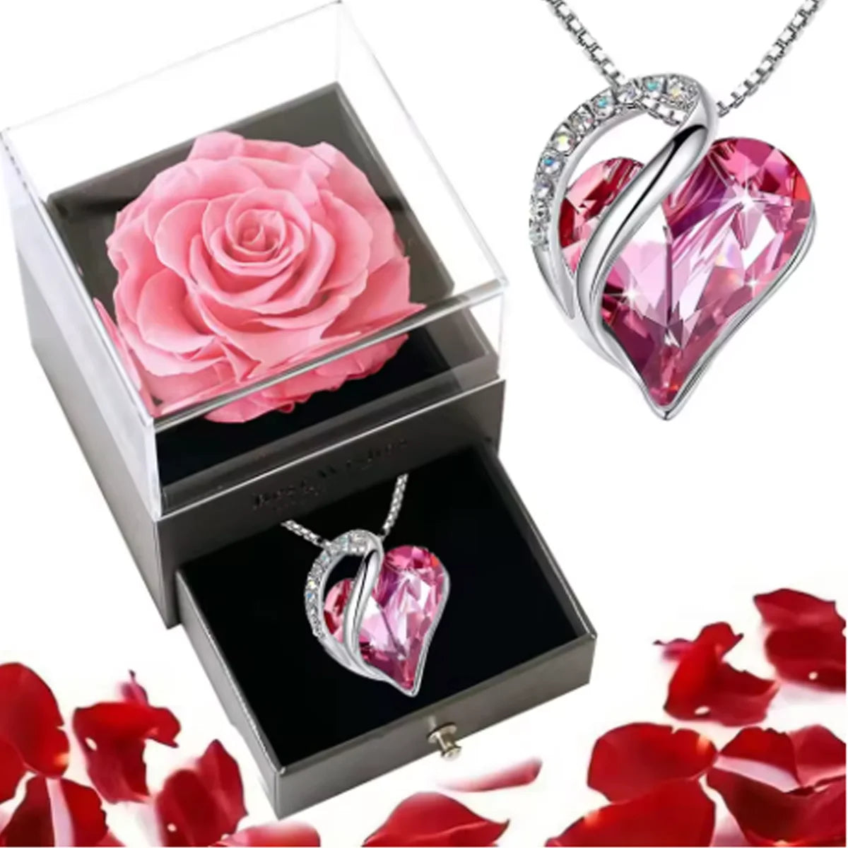 Heart Necklace Gift Set