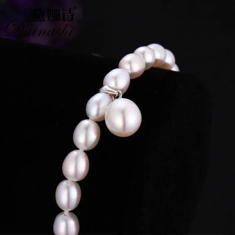 Pearl Earrings, Necklace and Bracelet Set