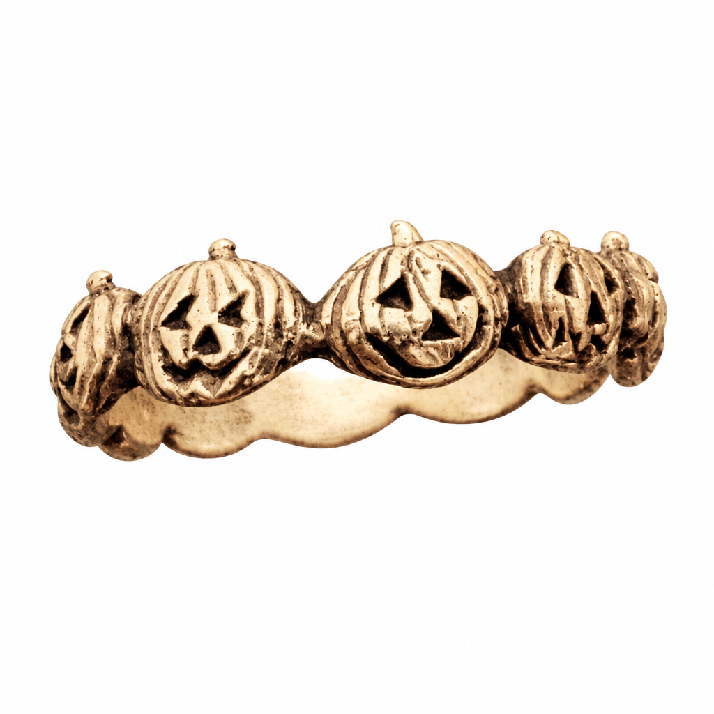 Pumpkin ring on a pure-white background